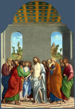 欧洲12-19世纪油画六_Giovanni Battista Cima da Conegliano - The Incredulity of Saint Thomas